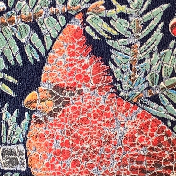 Vintage Morning Sun Crewneck Sweatshirt Cardinal Birds Birdhouse Tree Size XXL - Picture 4 of 7